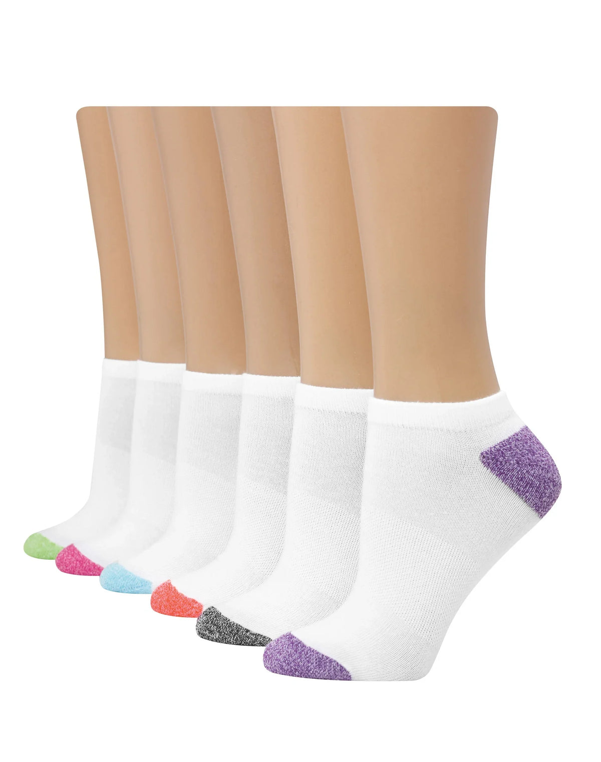 Hanes Comfort Fit Women's No-Show Socks, 6-Pairs Main image