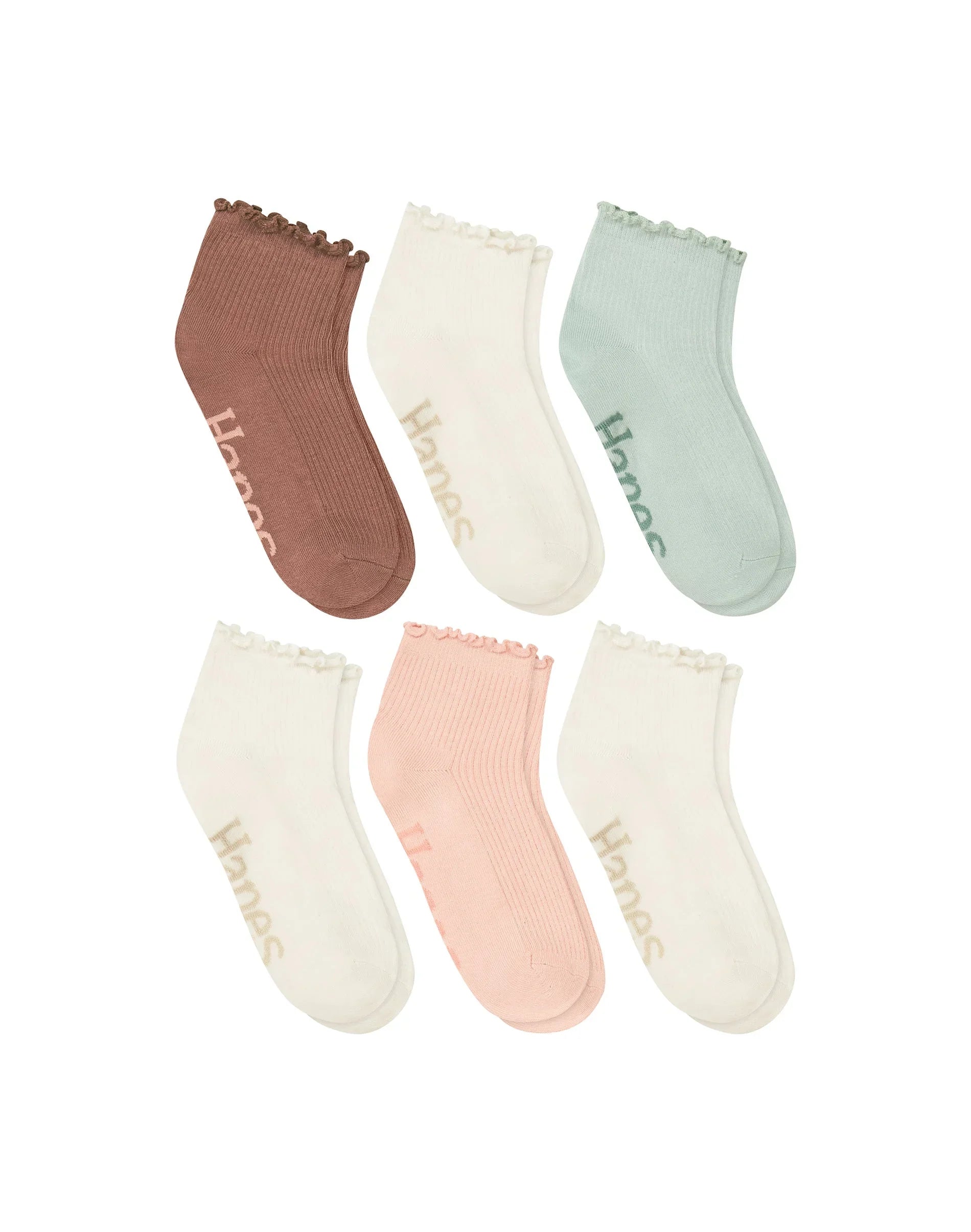 Hanes Originals Women’s SuperSoft  Ankle Socks, 6-Pairs Secondary image