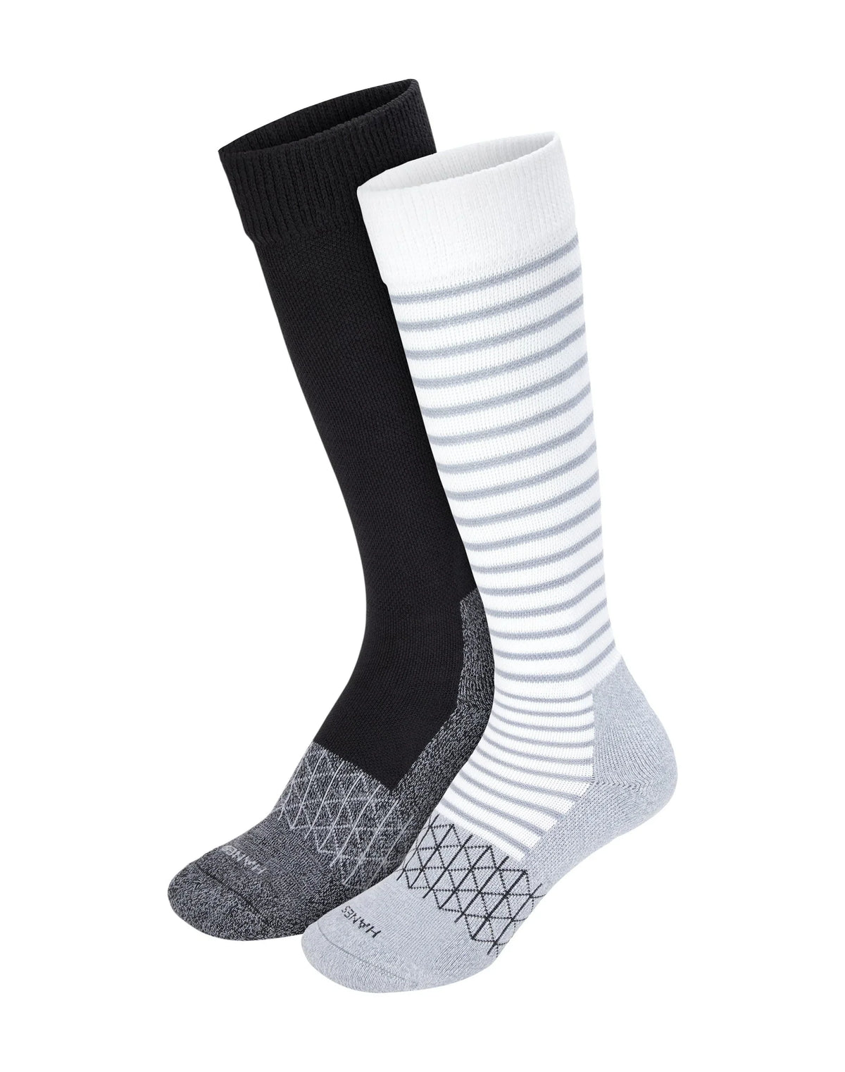 Hanes Absolute Wellness Women's Over-the-Calf Socks, Mild Graduated Compression, 2-Pairs Main image