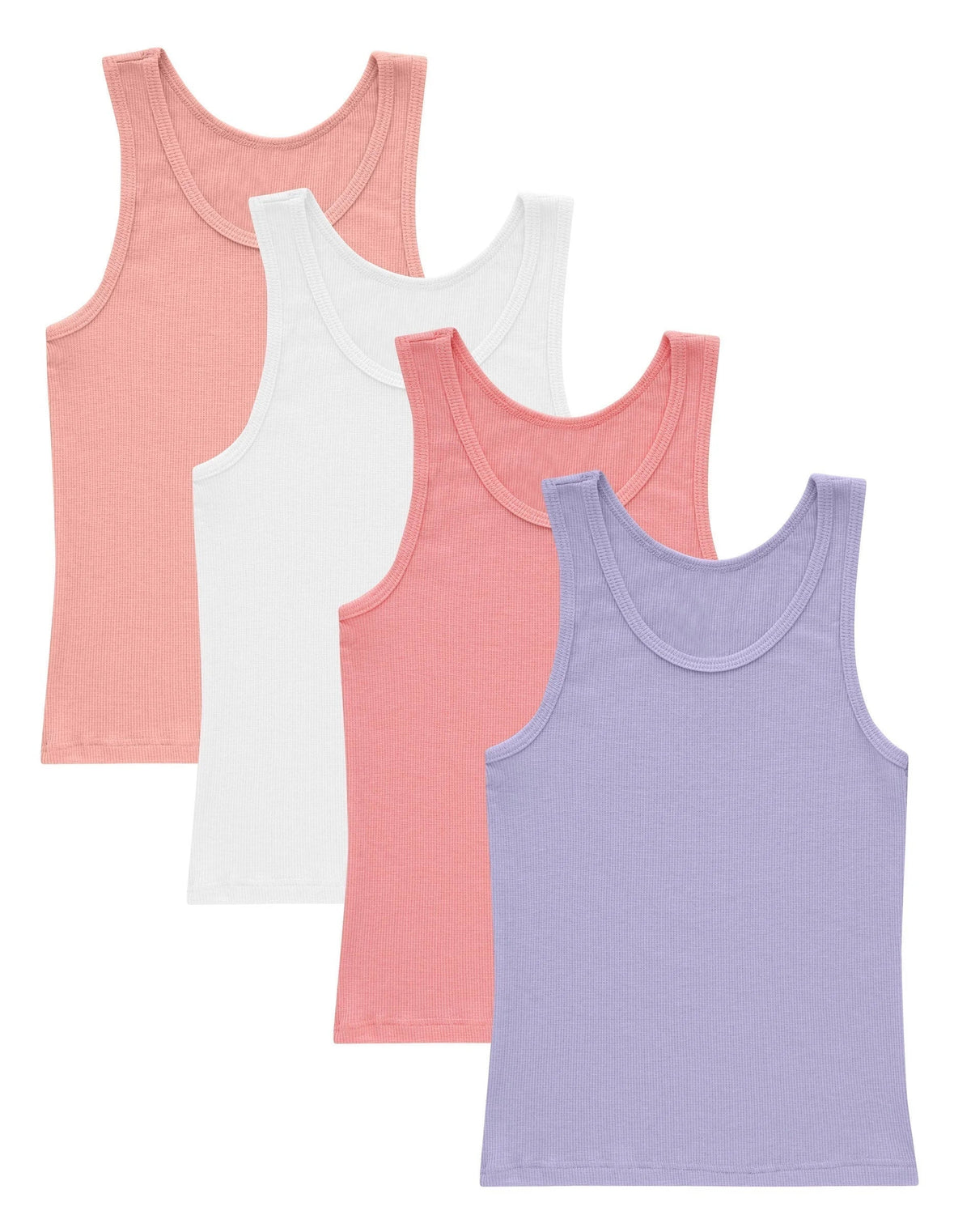 Hanes Originals SuperSoft Girls Tank Tops, 4-Pack, Moisture-Wicking Main image