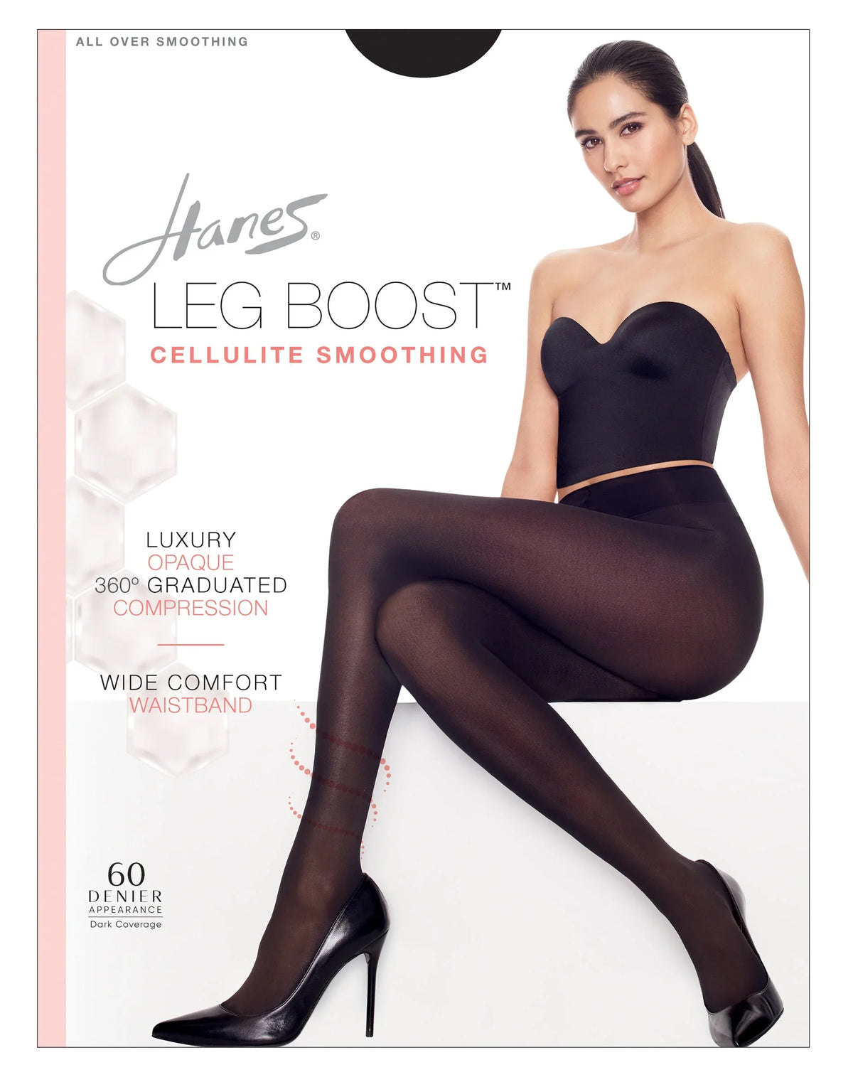 Hanes Cellulite Smoothing Women's Opaque Tights Main image