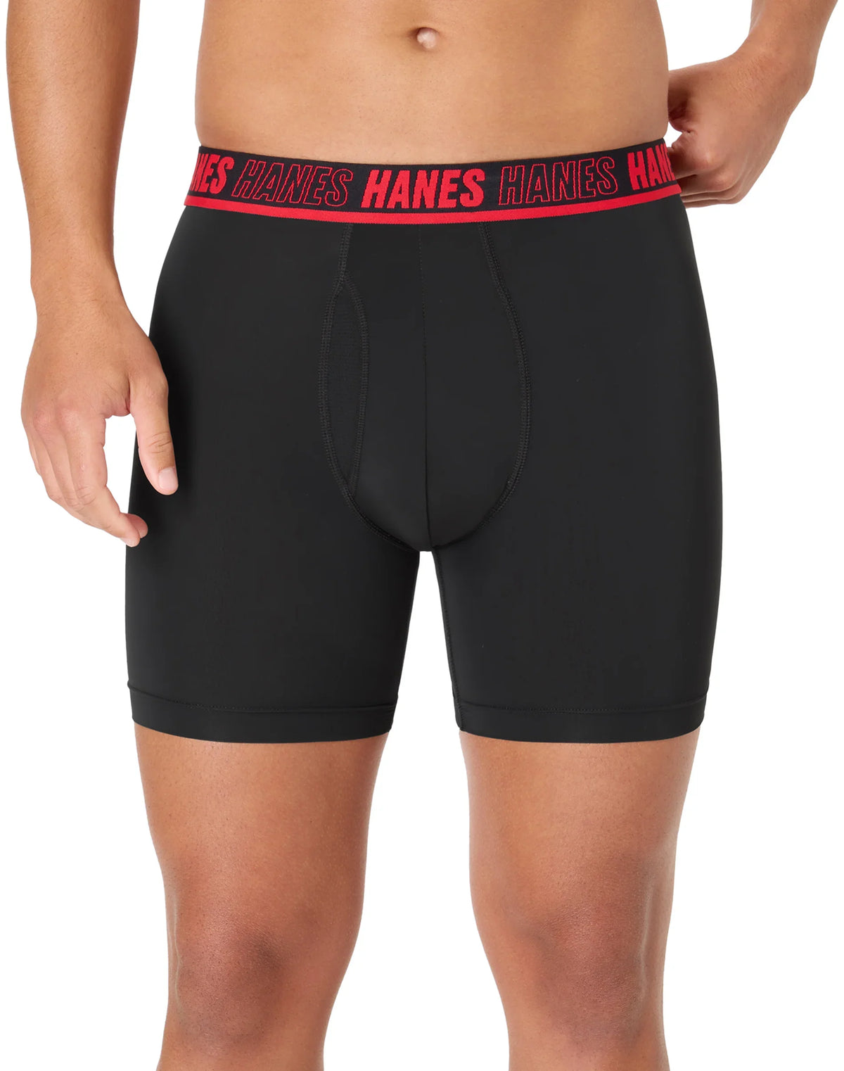 Hanes Ultimate® Moves® Men's Underwear Boxer Briefs Pack – 3-Pack – X-Temp™ Performance Total Support Pouch® Stretch Main image