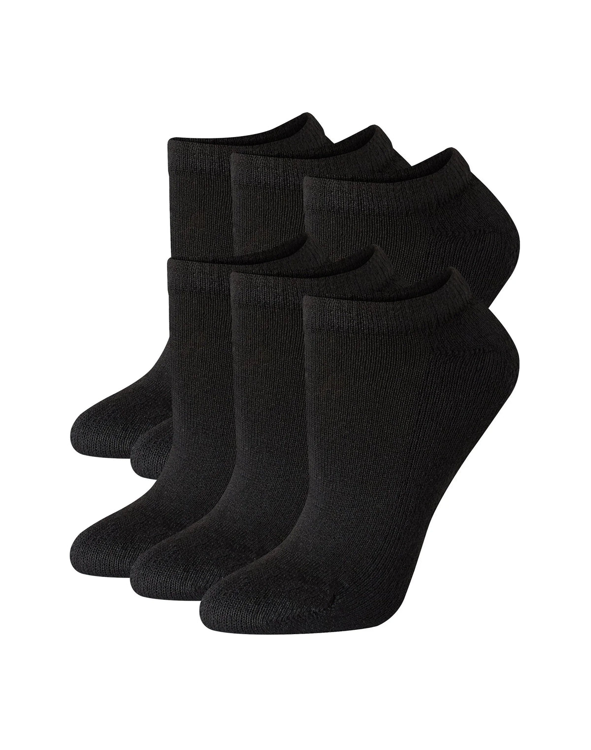 Hanes Women's No-Show Socks, Moisture-Wicking, Extended Sizes 8-12, 6-Pairs Main image