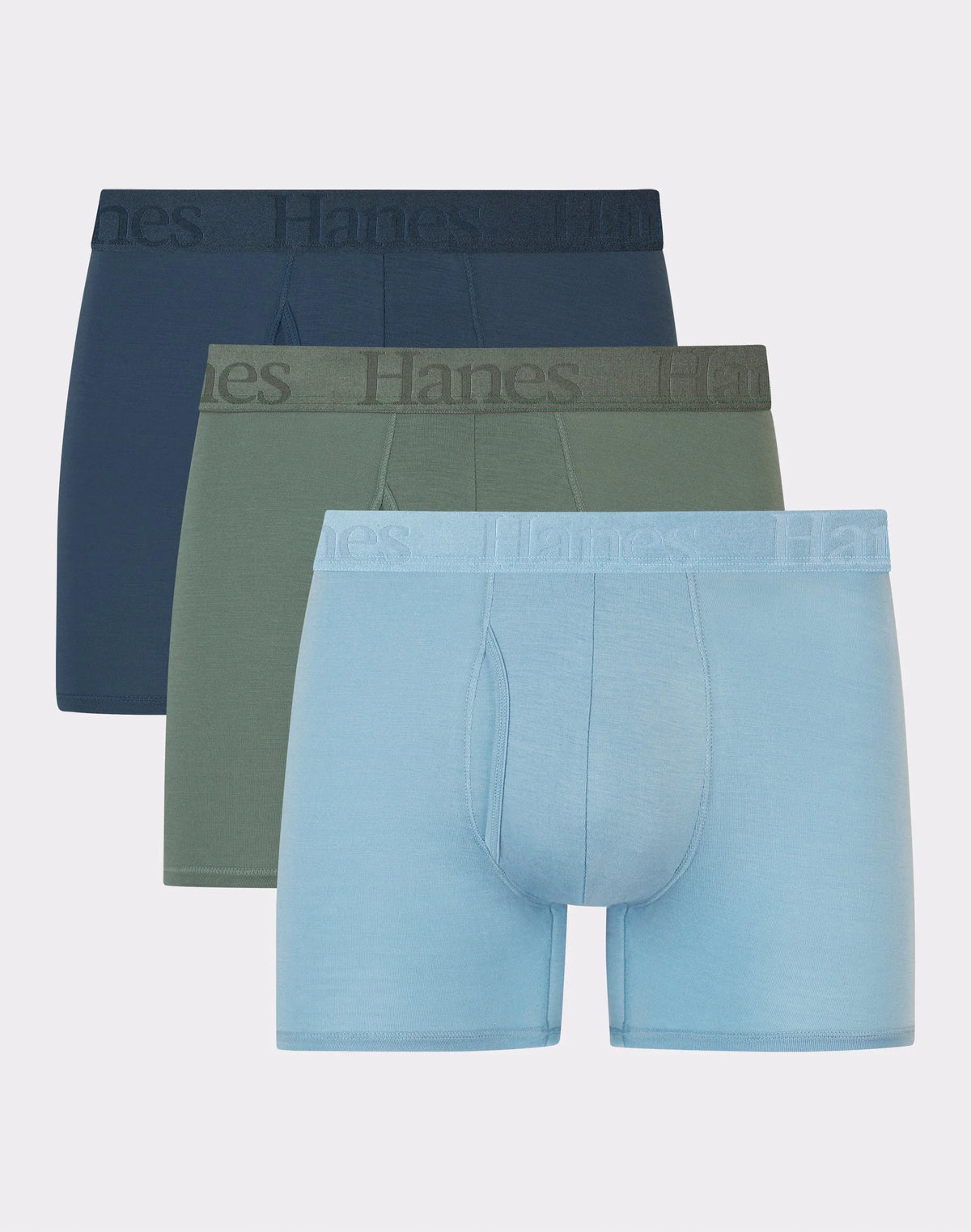 Hanes Originals Ultimate Men's SuperSoft Trunk Underwear, Assorted, 3-Pack