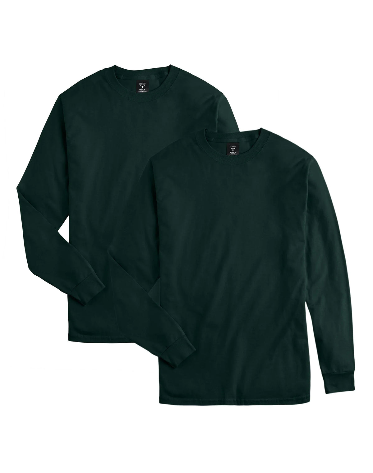 Hanes Beefy-T Unisex Long-Sleeve T-Shirt, Value 2-Pack Main image