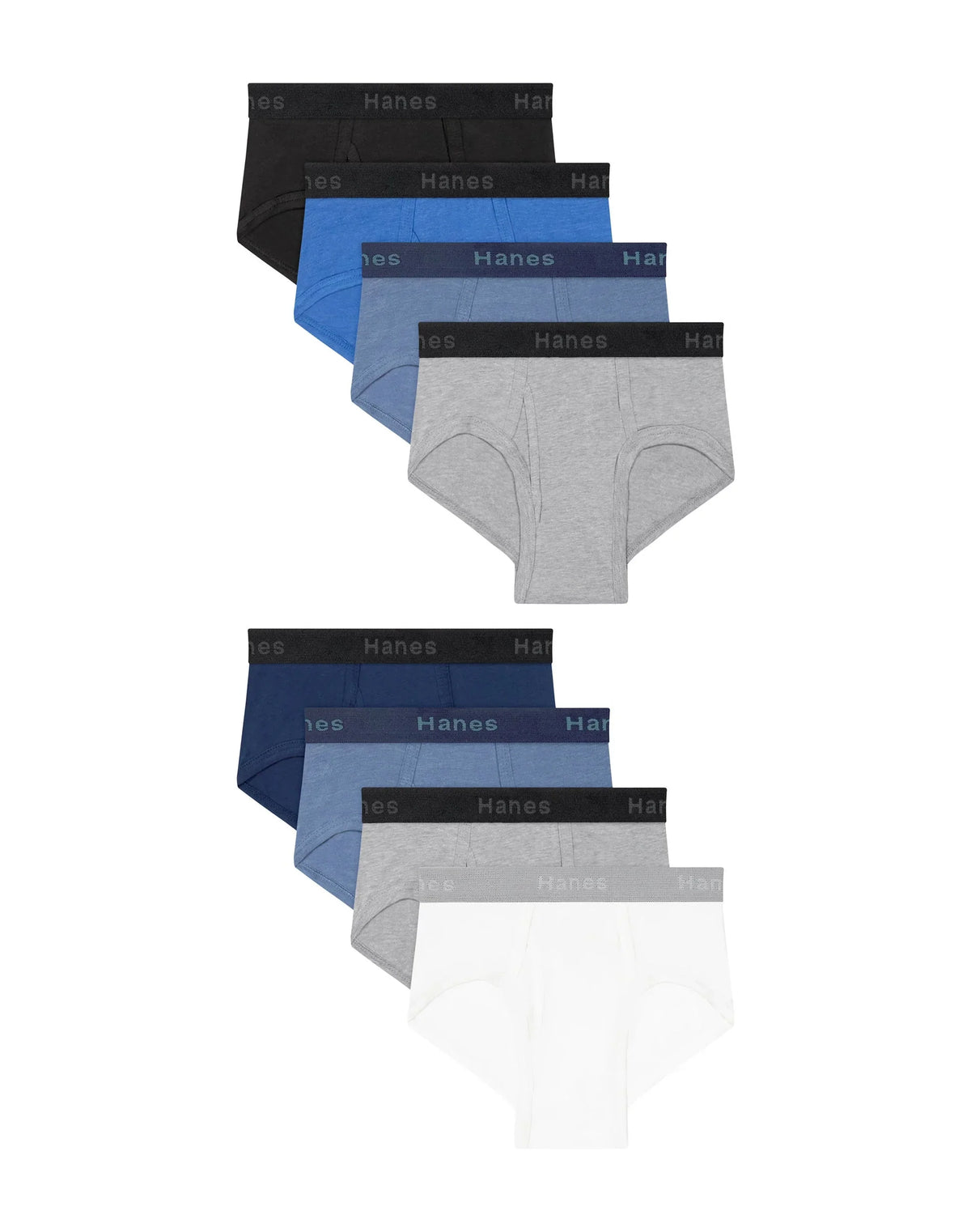 Hanes Boys’ Underwear Boxer Briefs Cotton-Stretch, 8-Pack, Assorted Main image