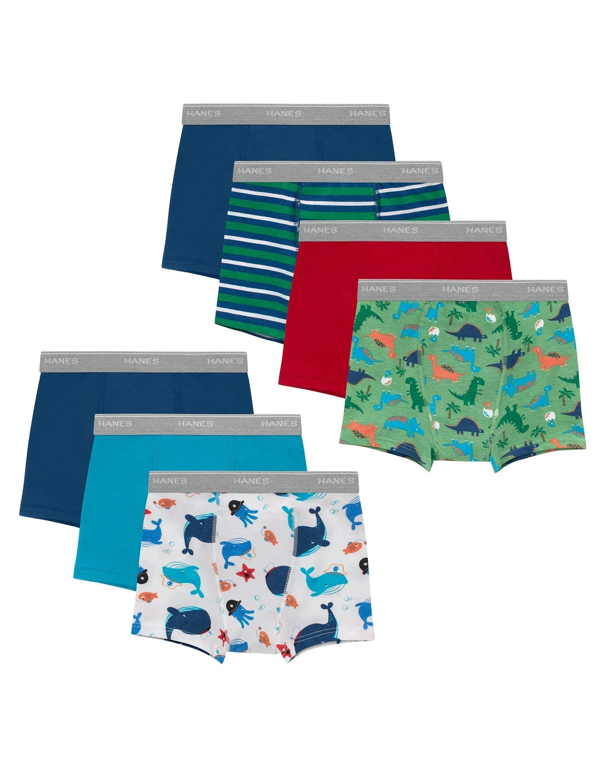 Hanes Toddler Boys' Underwear Boxer Brief Potty Trainers, 7-Pack, Cotton Stretch Main image