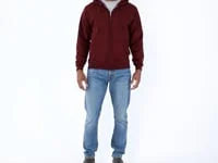 Hanes EcoSmart Unisex Full-Zip Fleece Hoodie Secondary image