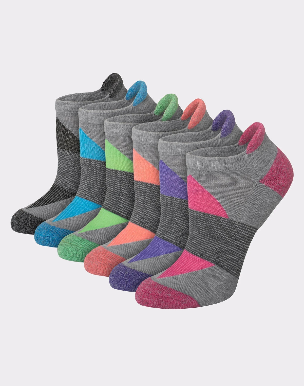 Hanes Women's Performance Heel Shield Socks, Cushioned, 6-Pairs Main image