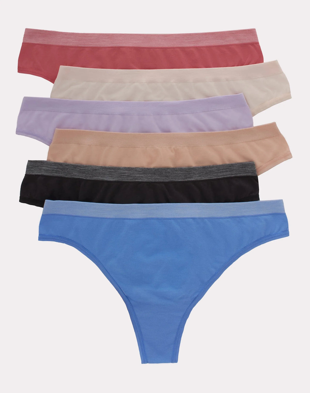 Hanes Comfort Flex Fit Women's Seamless Thong Underwear, 6-Pack Main image