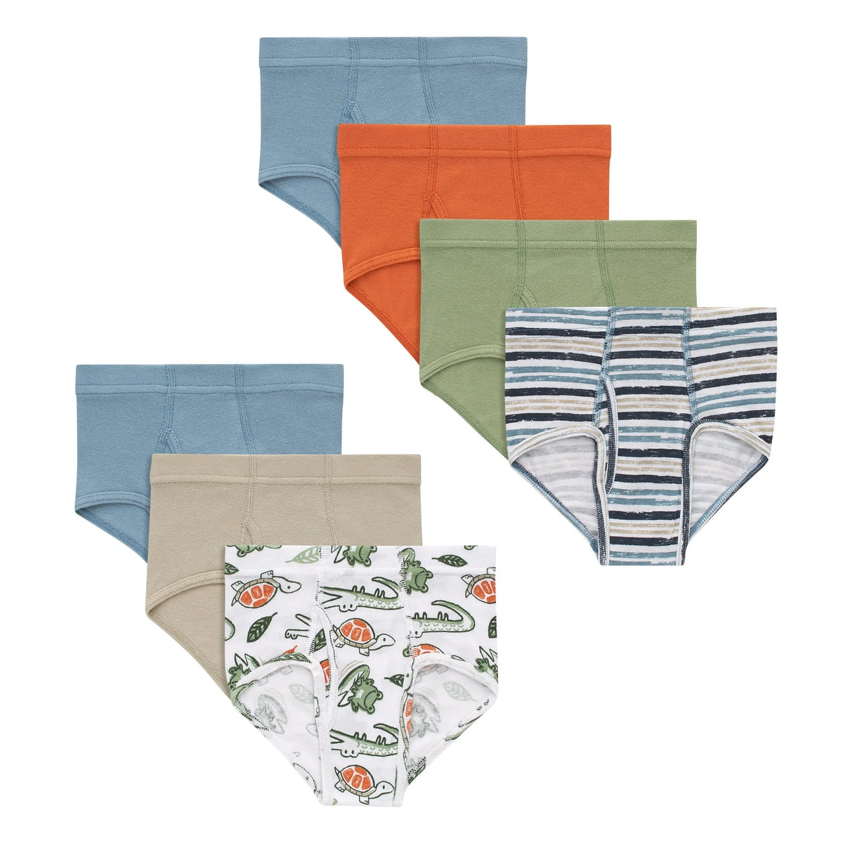 Hanes Pure Comfort Toddler Boys' Underwear Brief, 7-Pack, Organic Cotton, Theme Pack Main image