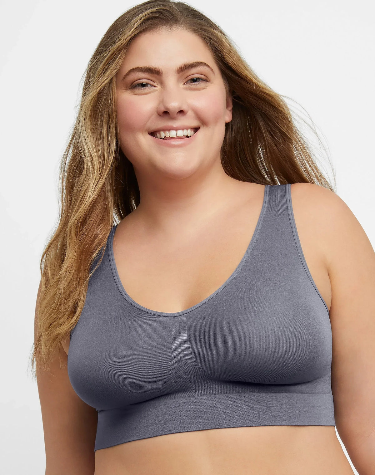 Hanes Just My Size Women's Pure Comfort Seamless Bralette (Plus Size) Main image