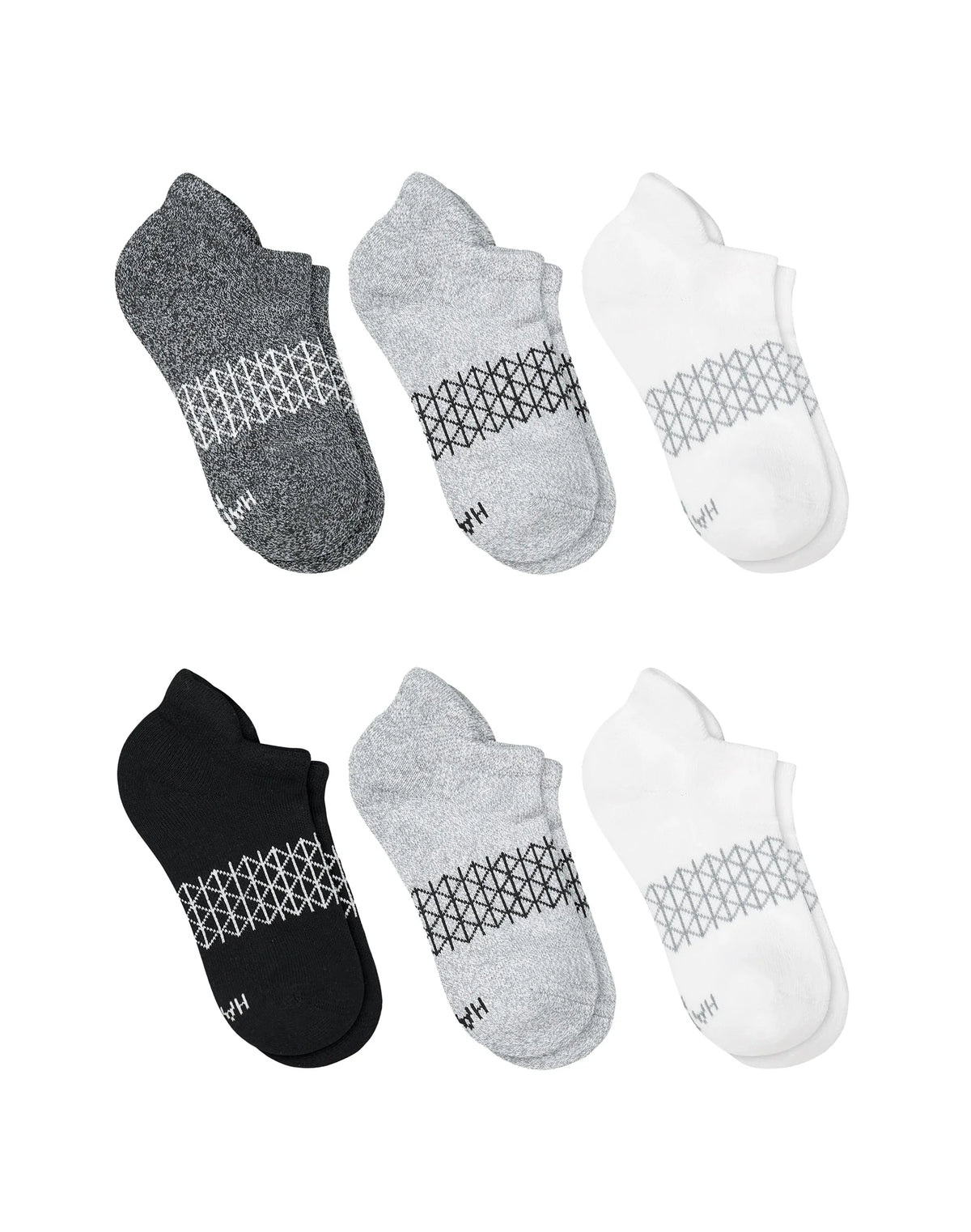 Hanes Absolute Active Boys' No-Show Socks Pack, 6-Pack, Heel Shield, Moisture-Wicking Main image