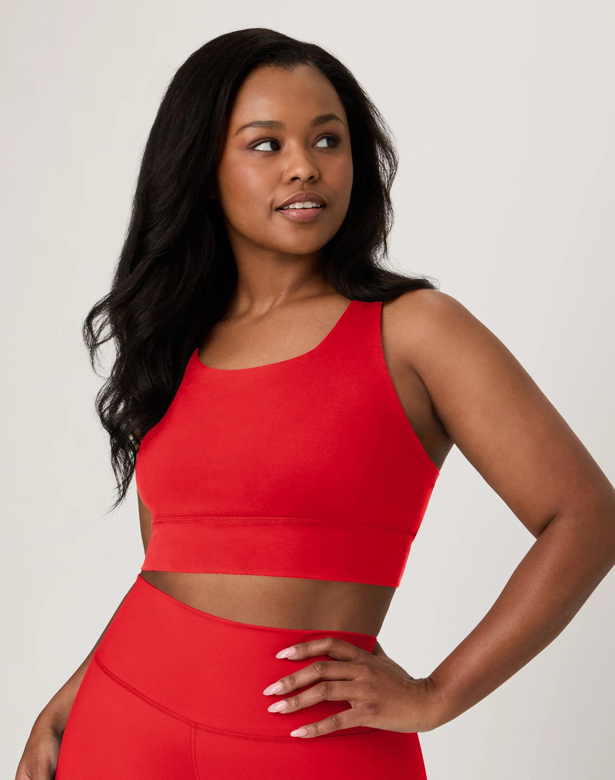 Hanes Moves Women's Crop Sports Bra, Racerback Main image
