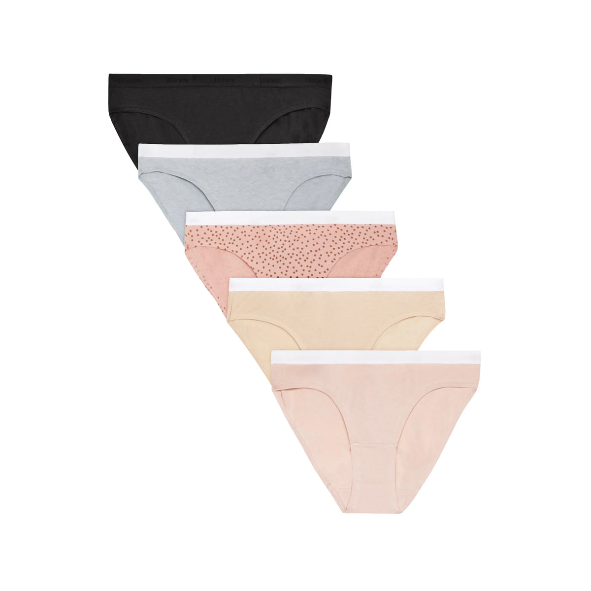Hanes Originals Girls' Tween Bikini Underwear, Assorted, 5-Pack Main image