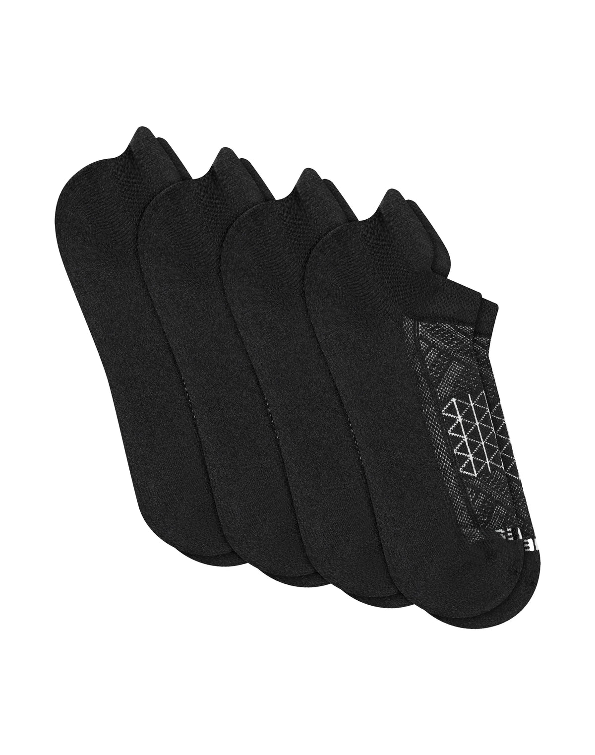 Hanes Absolute Run Men'sSocks Pack, 4-Pair Pack, Heel-Shield Tab, Moisture Wicking Main image
