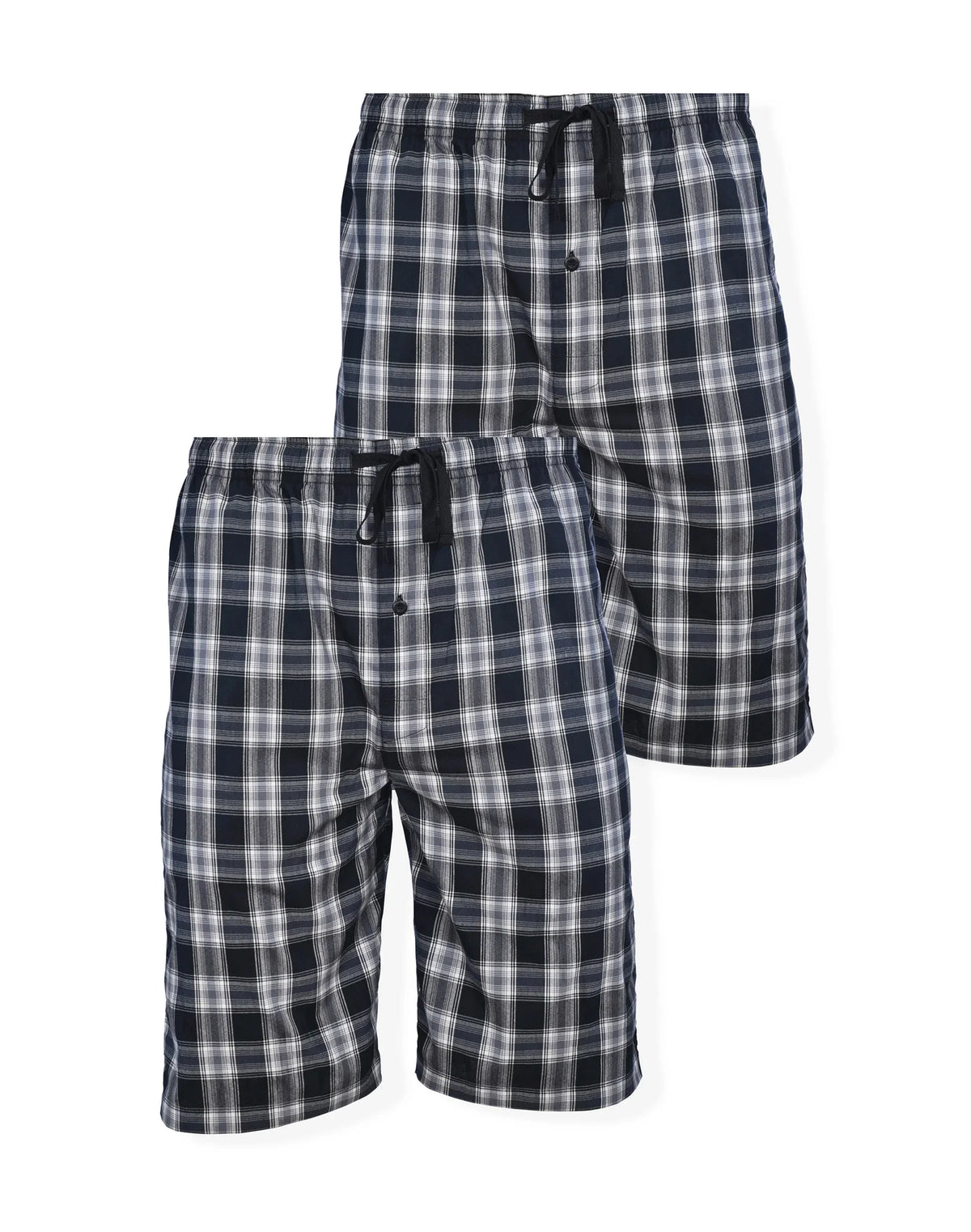 Hanes Men’s Pajama Shorts, 2-Pack, Woven Stretch Cotton Main image