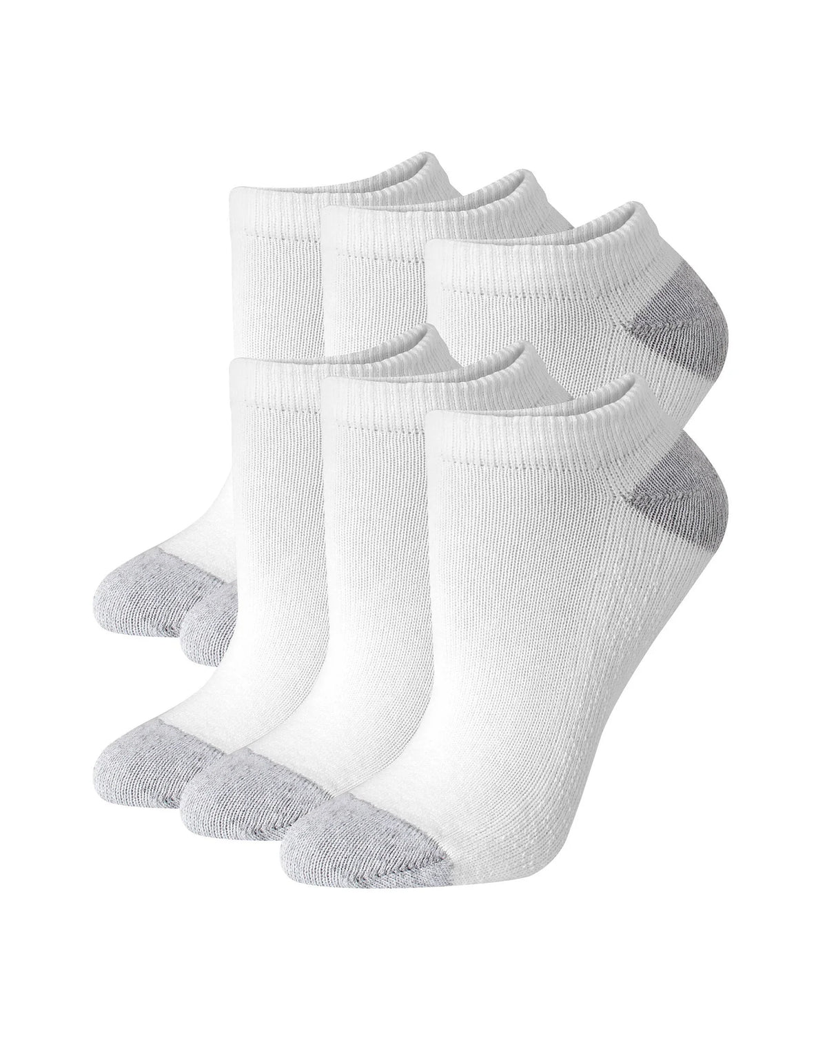 Hanes Women's No Show Socks, Moisture-Wicking, 6-Pairs Main image