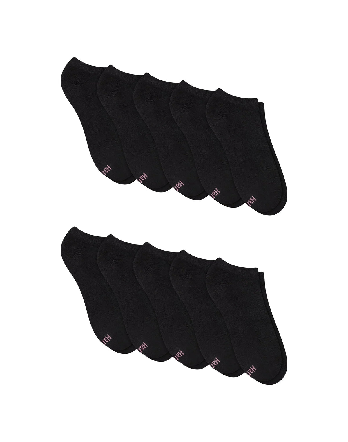 Hanes Women's Athletic No Show Socks, Full Sole Cushion, 10-Pairs Main image