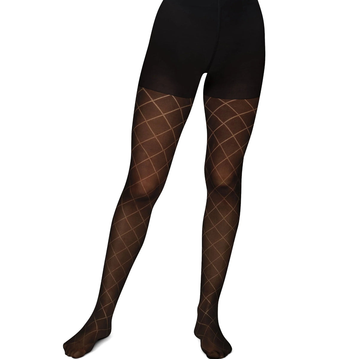 Hanes EcoSmart® Women's Diamond Outline Tights - Control Top Shaping Tights  - Patterned Hosiery