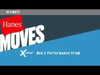 Hanes Moves Ultimate Men's Breathable Mesh Crewneck T-Shirt, X-Temp, Black/Grey, 3-Pack