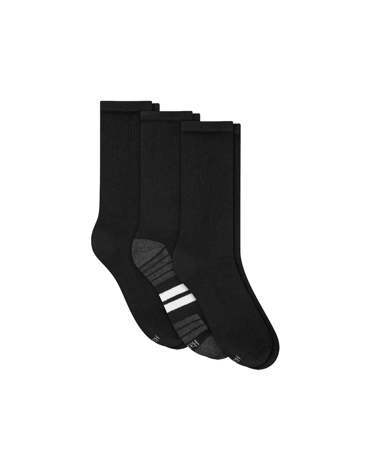 Hanes Cool DRI Men's Crew Socks with Ventilation, 3-Pairs Main image