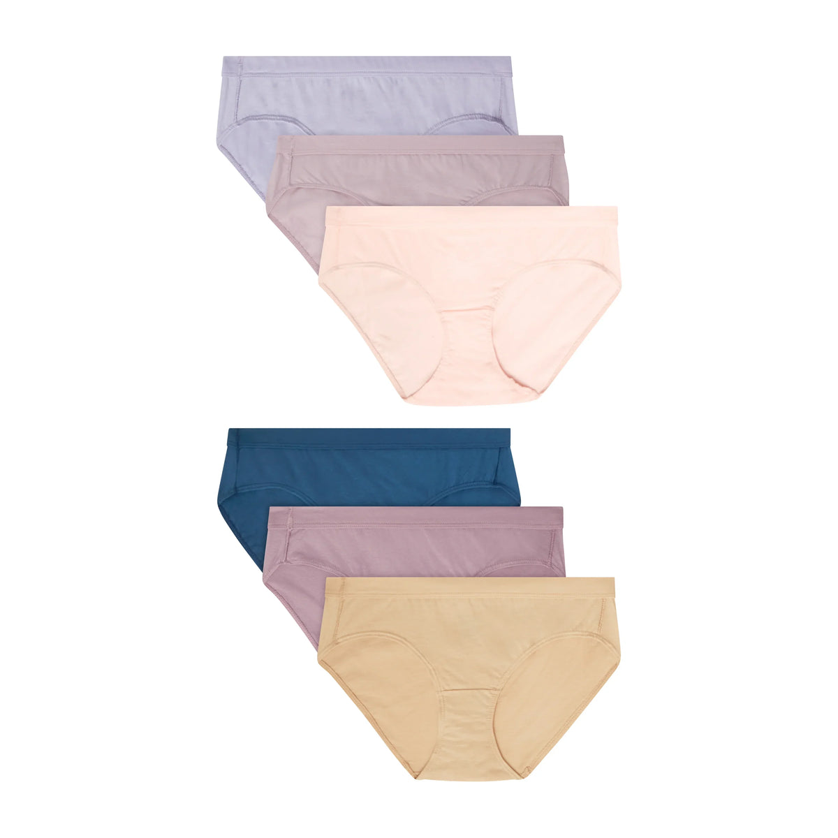 Hanes Women's Pure Comfort Hipster Underwear, Organic Cotton, 6-Pack Main image
