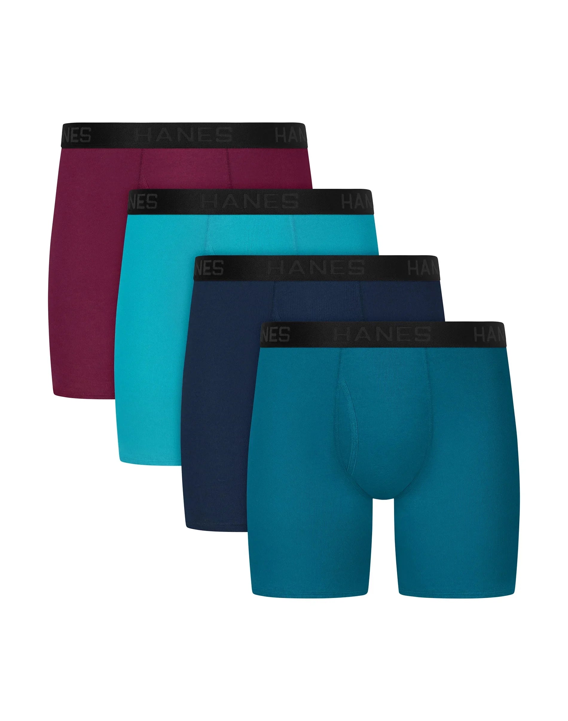 Hanes Ultimate Men's Boxer Briefs Pack - 4-Pack - ComfortSoft Cotton Underwear - Moisture-Wicking Secondary image