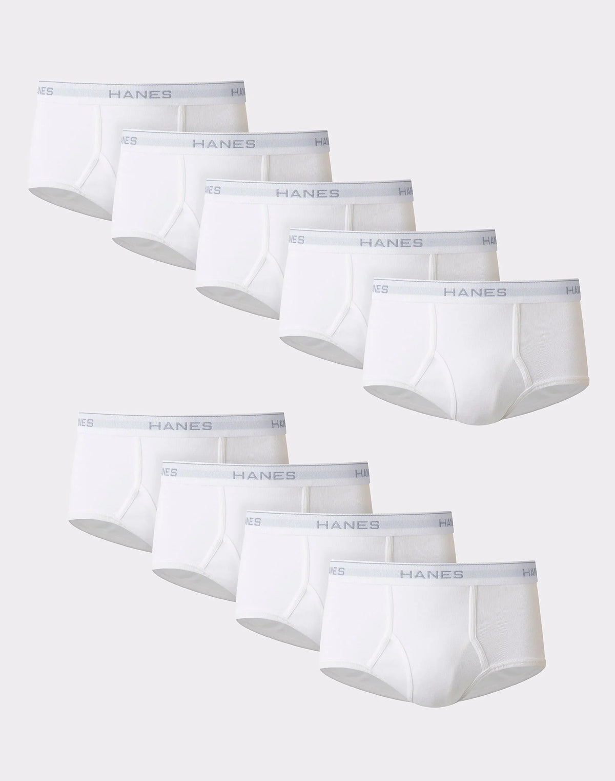 Hanes Men's White Cotton Brief Underwear, 9-Pack Main image
