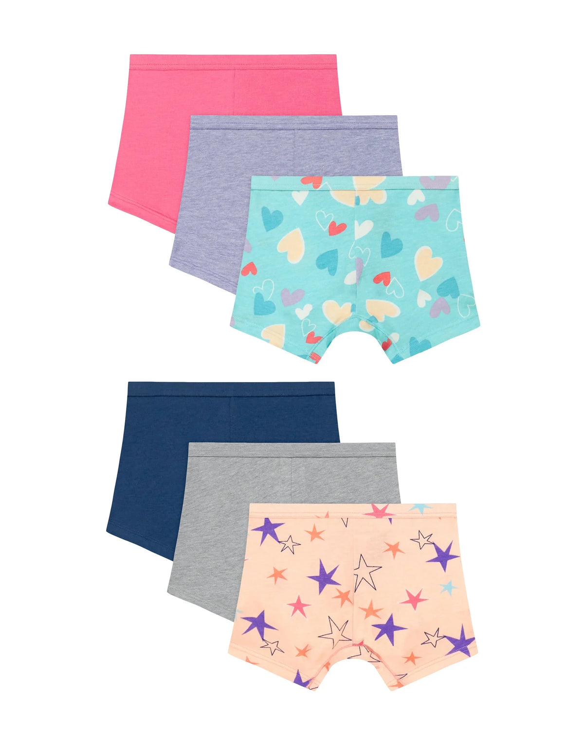 Hanes Toddler Girls' Shorts Pack, 6-Pack Cotton Stretch Main image