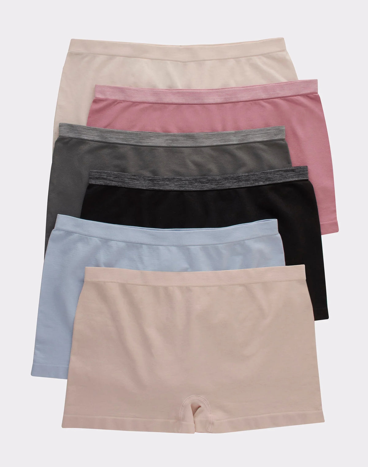 Hanes Women's Seamless Boyshort Underwear, Comfort Flex Fit, 6-Pack Main image