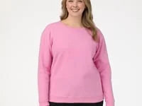 Hanes EcoSmart Women's Fleece Sweatshirt, V-Notch Secondary image