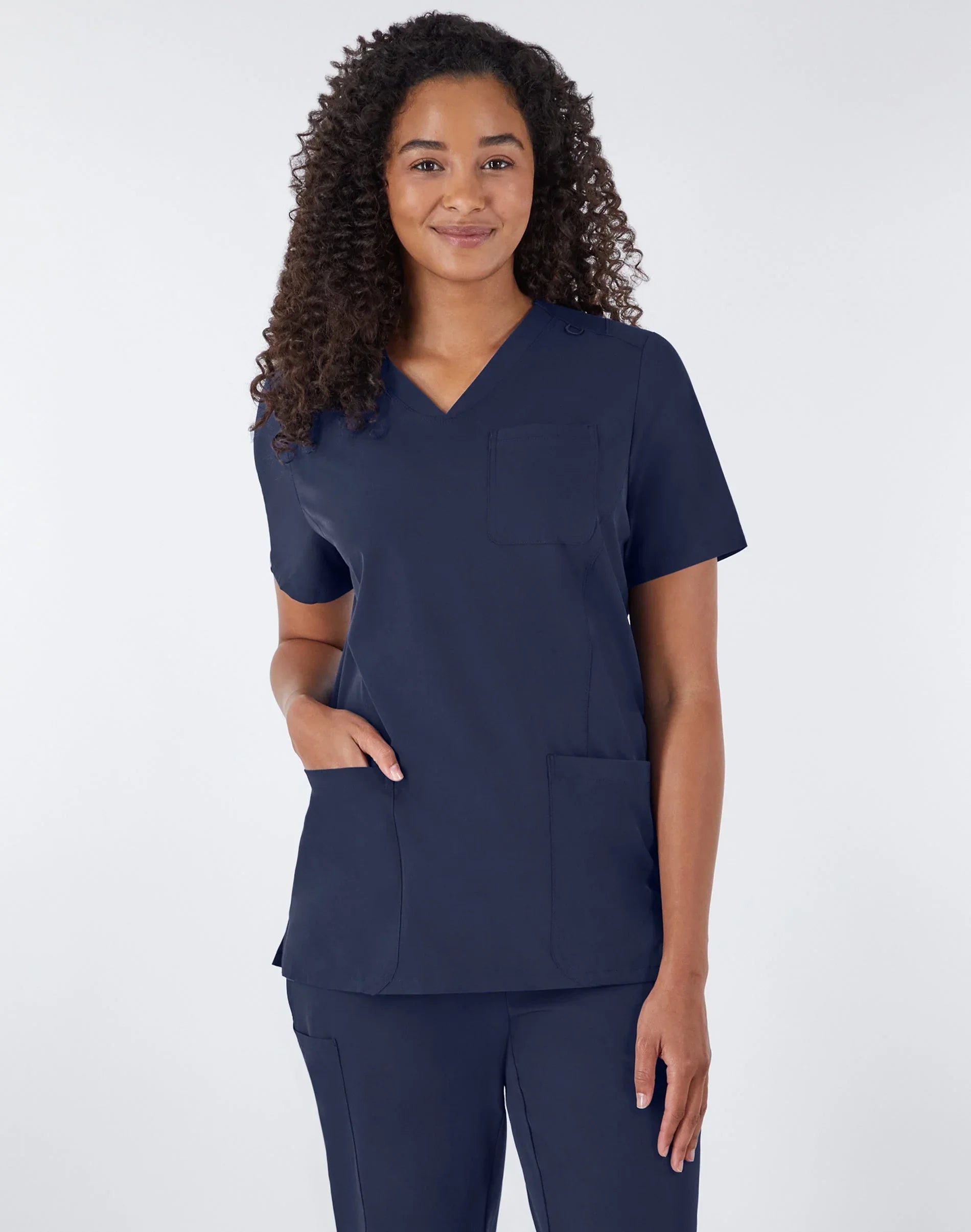 Hanes Comfort Fit Scrubs Women's Rib Back Scrub Top Secondary image
