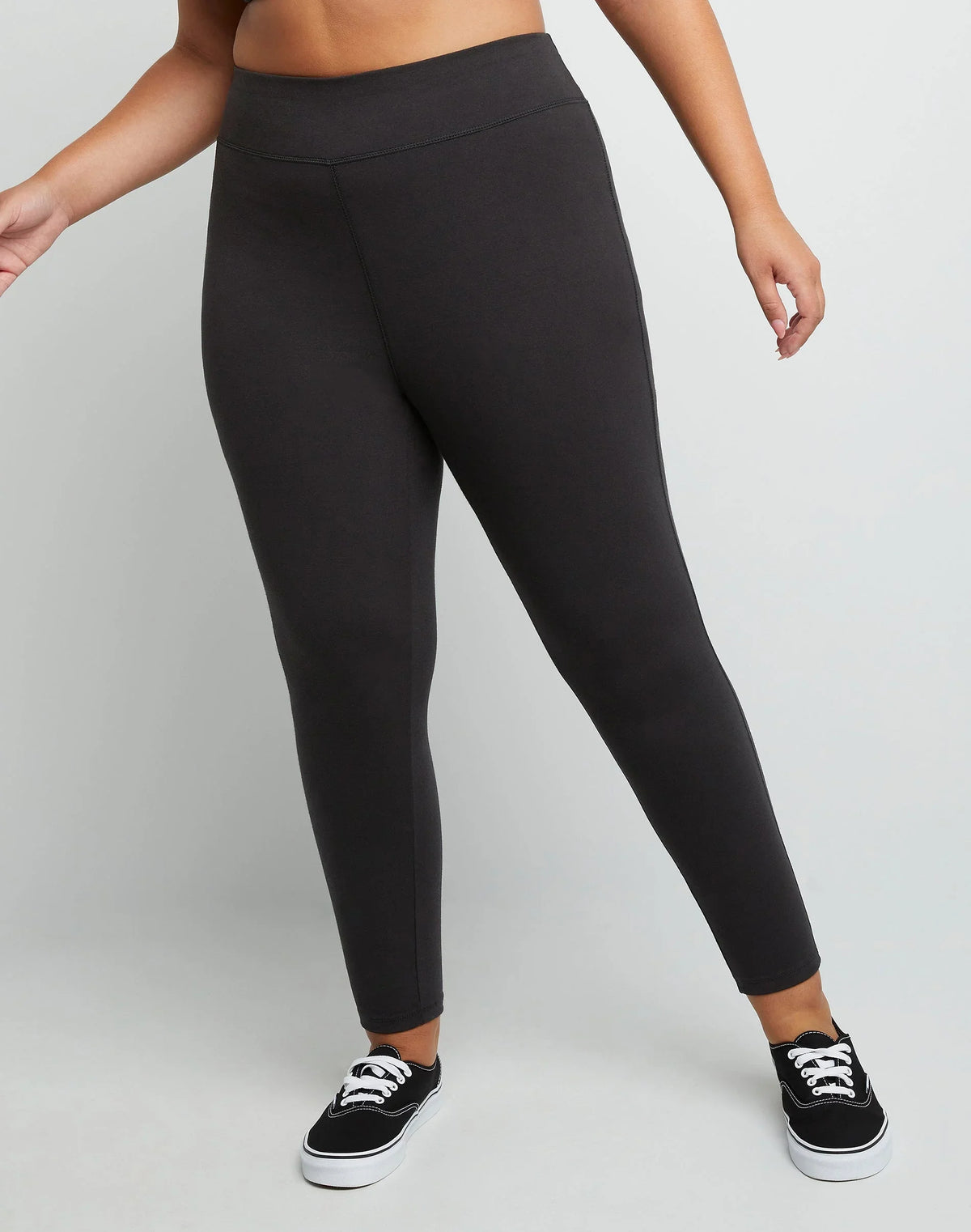 Hanes Just My Size Women's Stretch Jersey Leggings, 25.5" (Plus Size) Main image