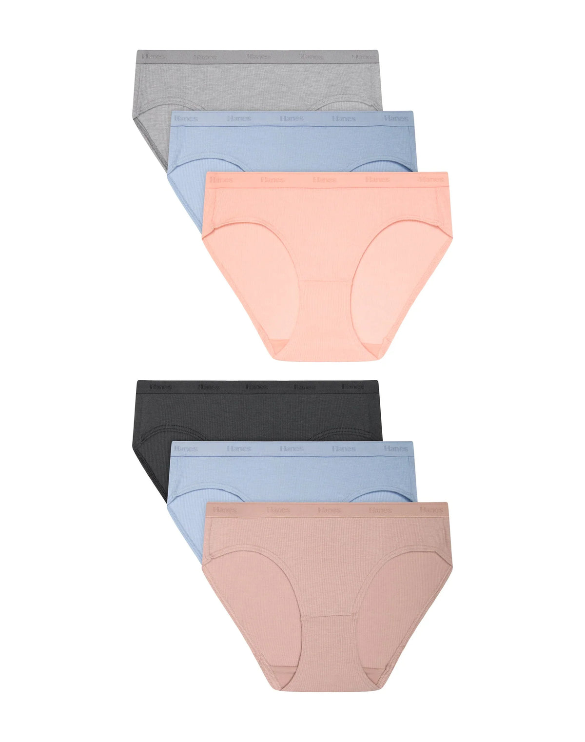 Hanes Originals SuperSoft Girl's Underwear Hipsters Pack, 6-Pack Main image