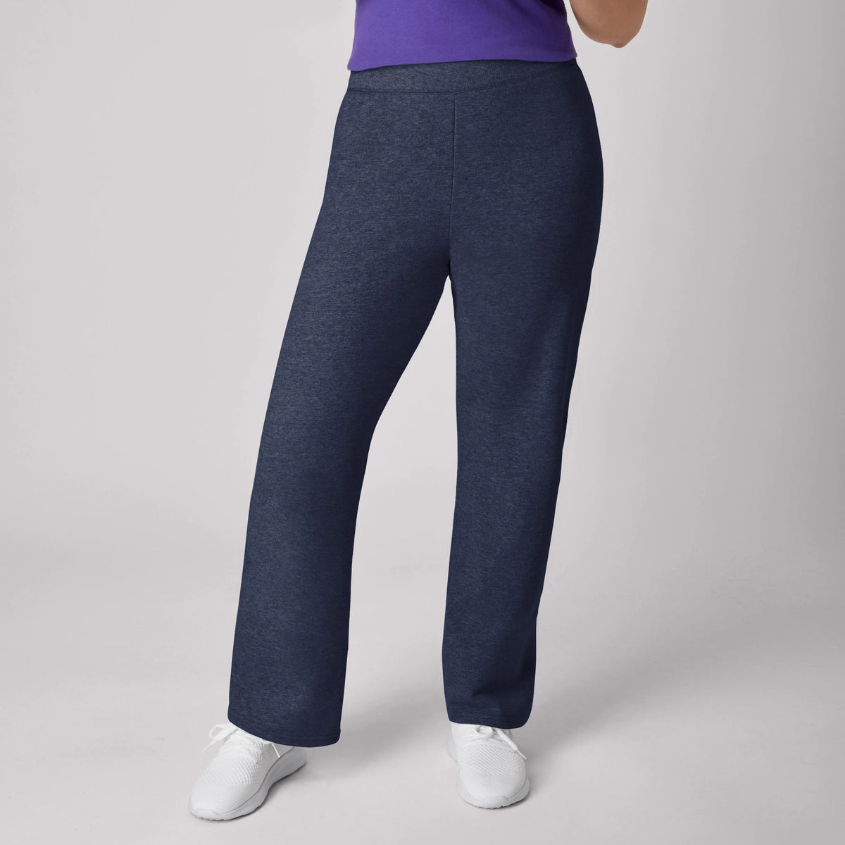 Hanes EcoSmart Women's Fleece Sweatpants with Open Bottom Legs, 30.5" Main image