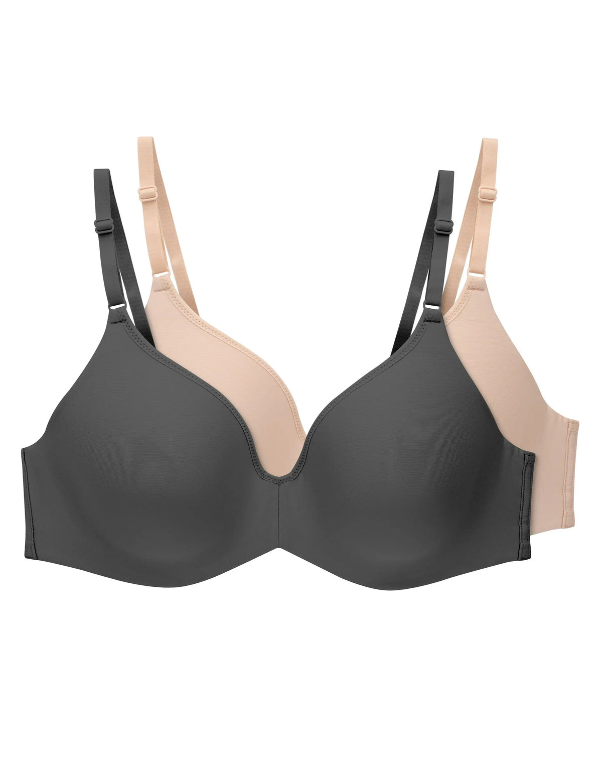Hanes Invisible Look Women's Underwire T-Shirt Bra, 2-Pack Main image