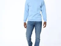 Hanes EcoSmart Unisex Fleece Sweatshirt (Big & Tall Sizes Available) Secondary image