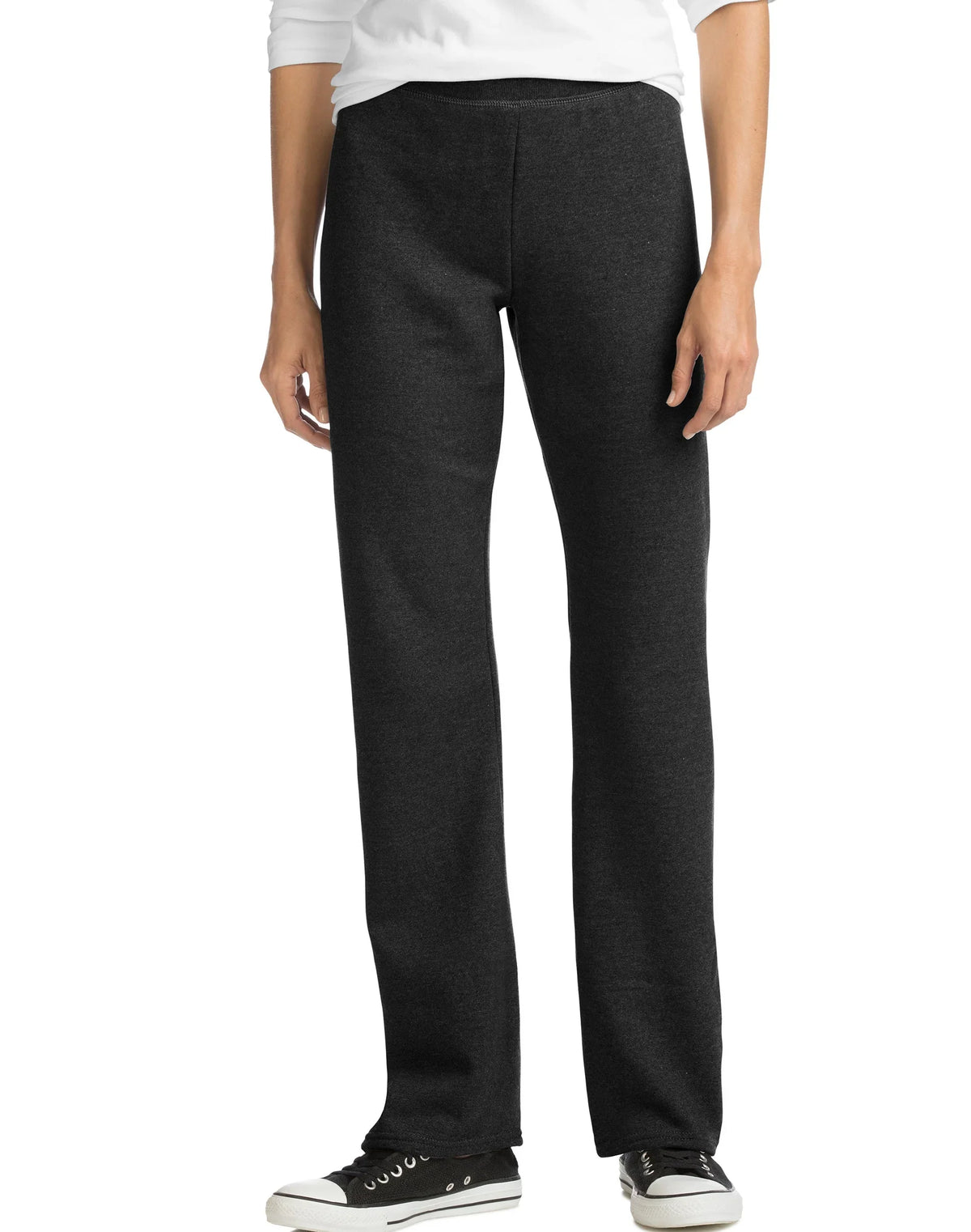 Hanes EcoSmart Women's Fleece Sweatpants with Open Bottom Legs, 28.5" (Petite Size) Main image