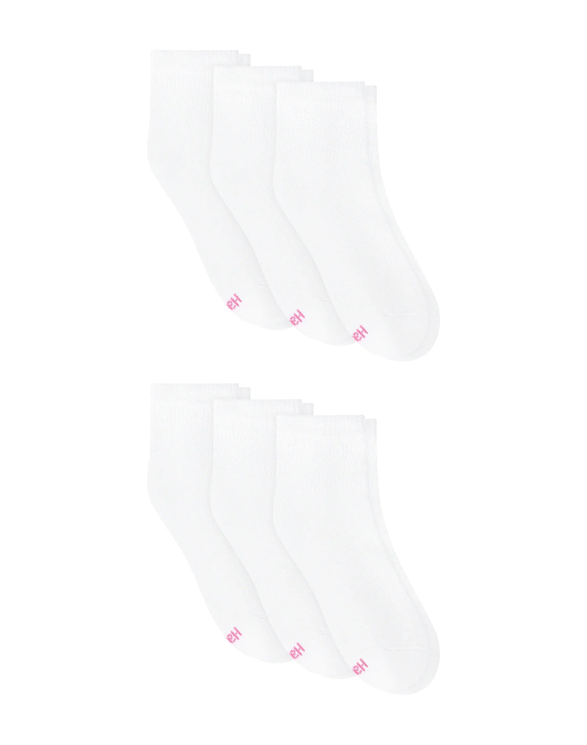 Hanes Ultimate Women's Ankle Socks, Cushioned, 6-Pairs