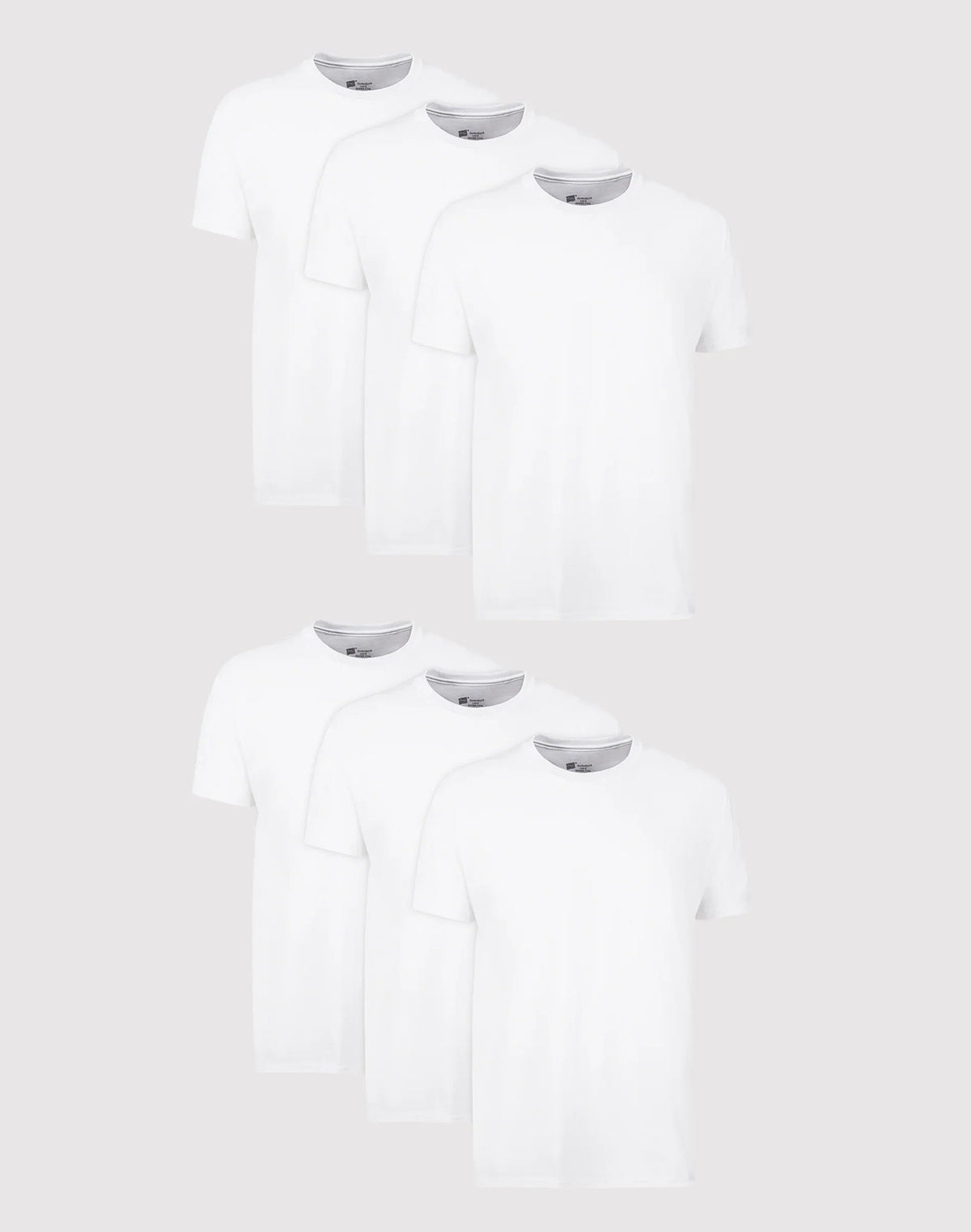 Hanes Men's White Undershirt Pack, 6-Pack, Odor Control Main image
