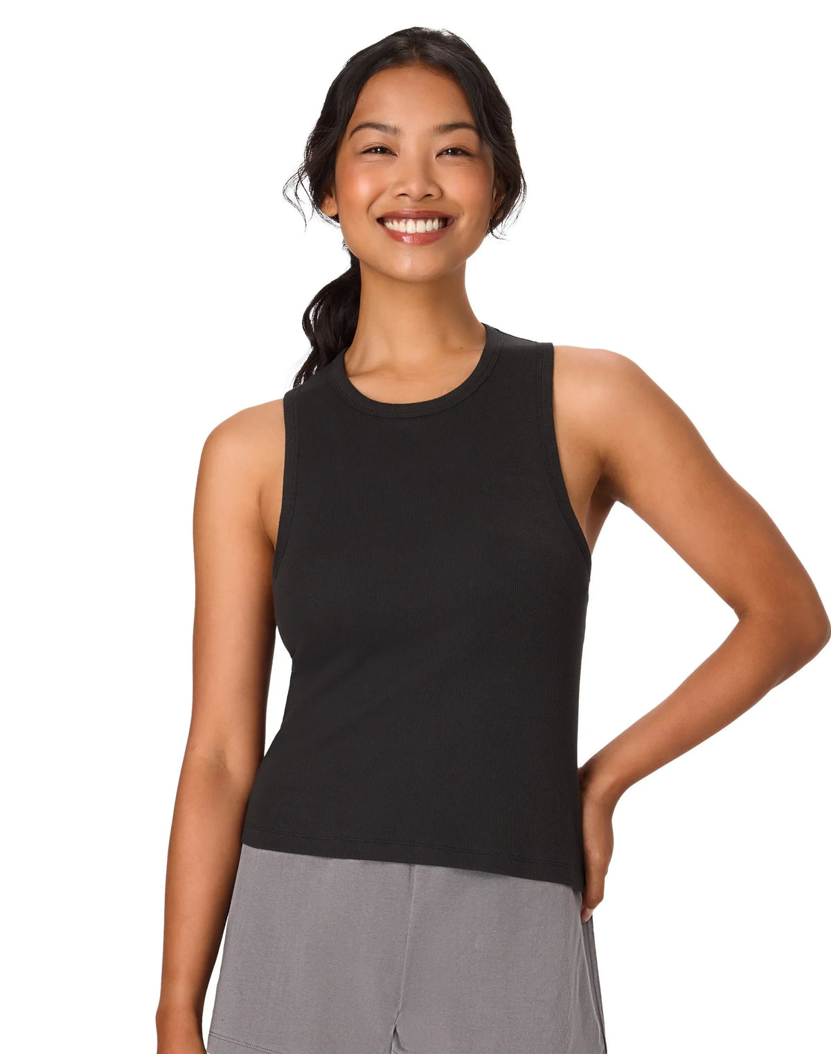 Hanes Originals Comfywear Women's Pajama Tank Top with Built-In Shelf Bra, Loungewear Main image
