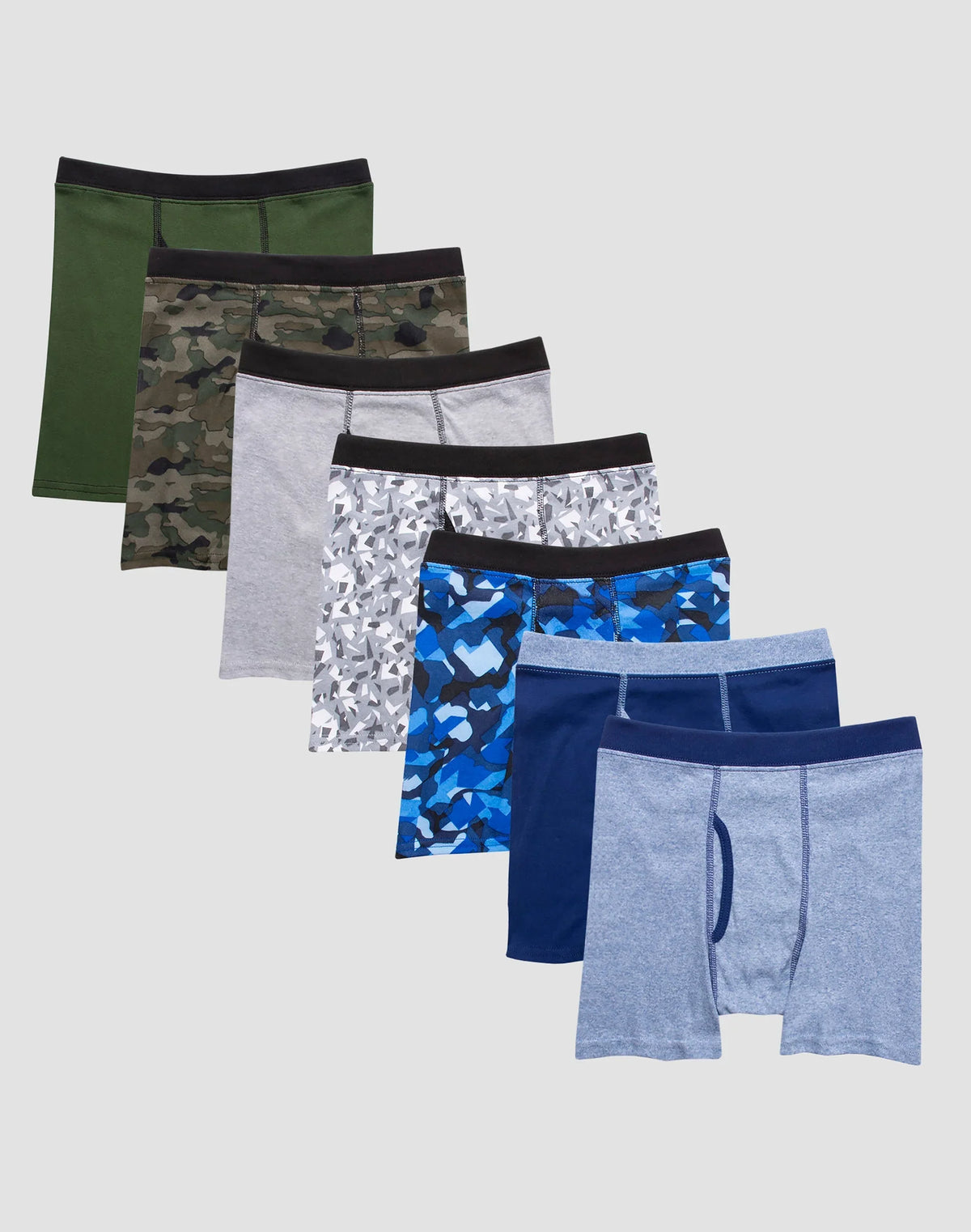 Hanes Comfortsoft Boys' Printed Boxer Briefs Pack, 7-Pack Main image
