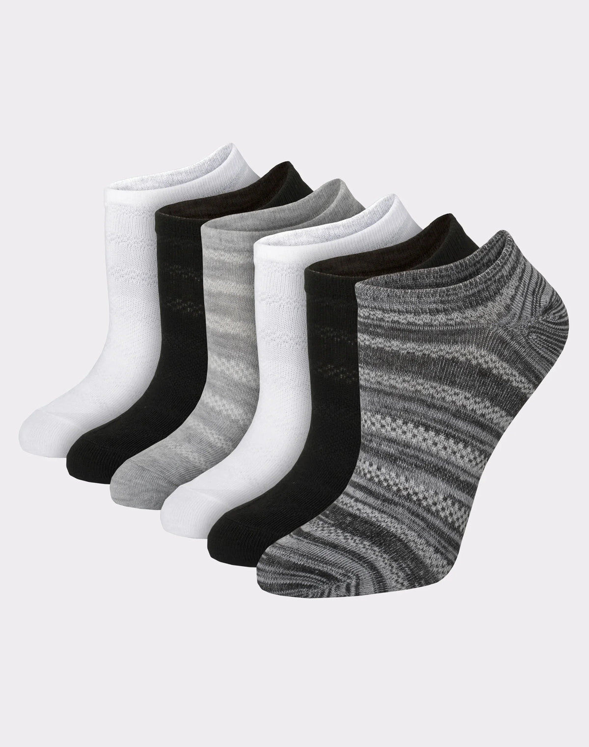 Hanes X-Temp Women's Super No Show Socks, Shoe Sizes 5-9, 6-Pairs Main image