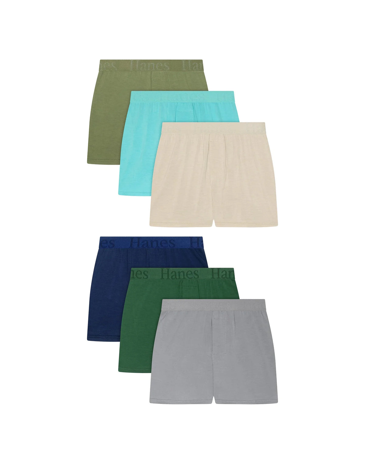 Hanes Originals SuperSoft Boys' Underwear Boxers Pack, 6-Pack, Moisture Wicking Main image