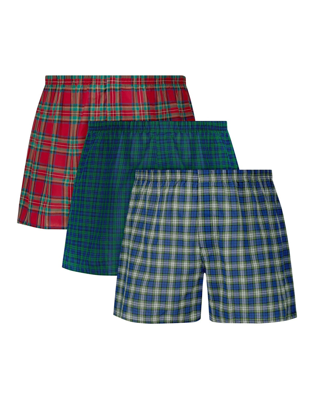 Hanes Big Man Ultimate® Men's Underwear Woven Boxers Pack – 3-Pack – Cool Comfort® Cotton Blend (Big & Tall) Main image
