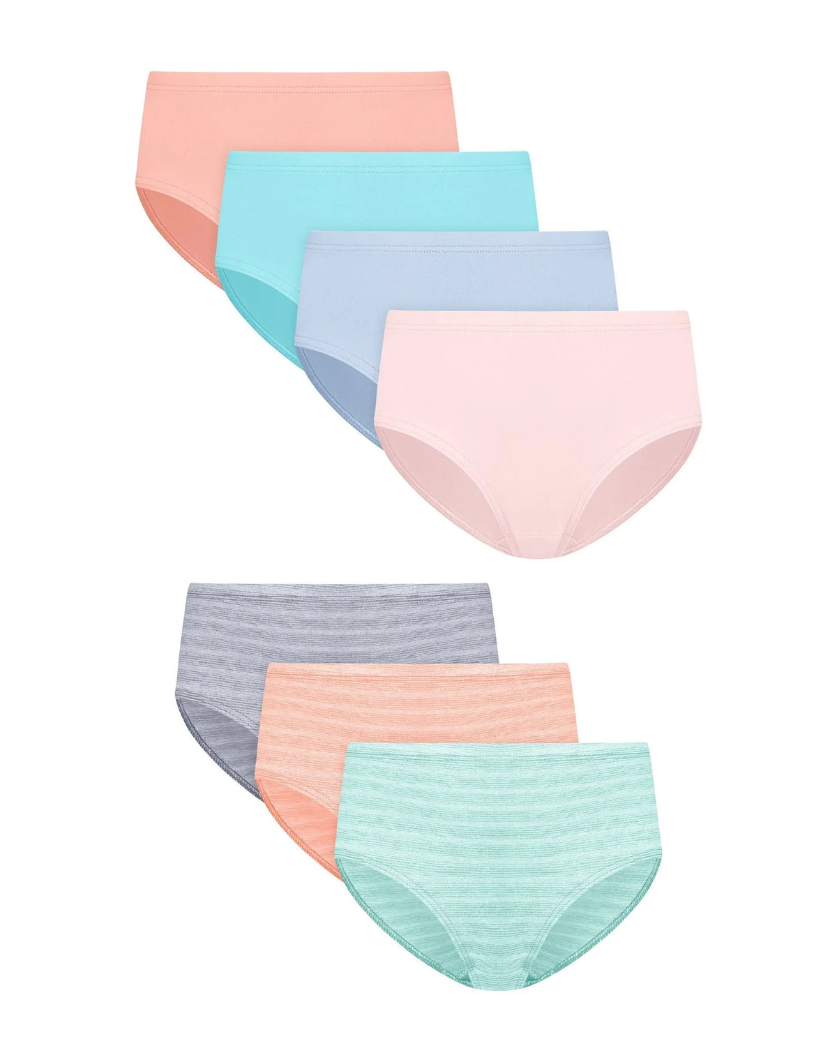 Hanes Pure Comfort Girls' Underwear Microfiber Brief, 7-Pack Main image