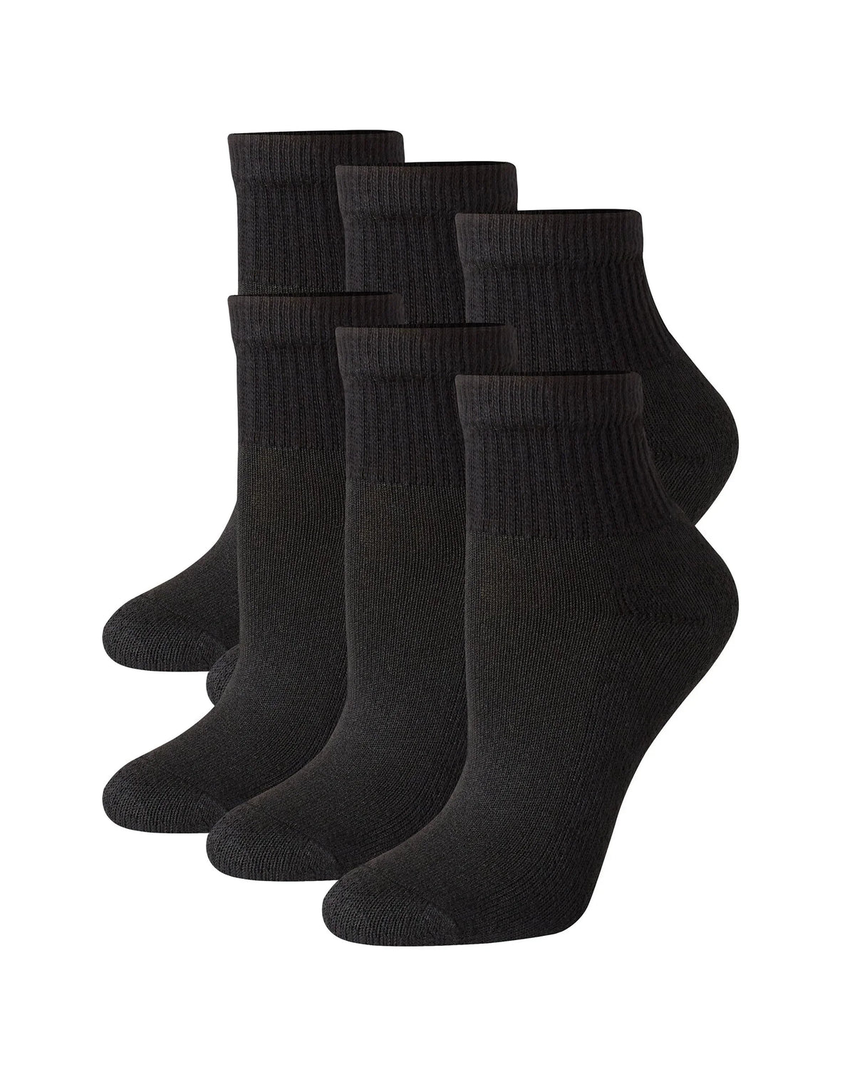 Hanes Women's Ankle Socks, Moisture-Wicking, 6-Pairs Main image