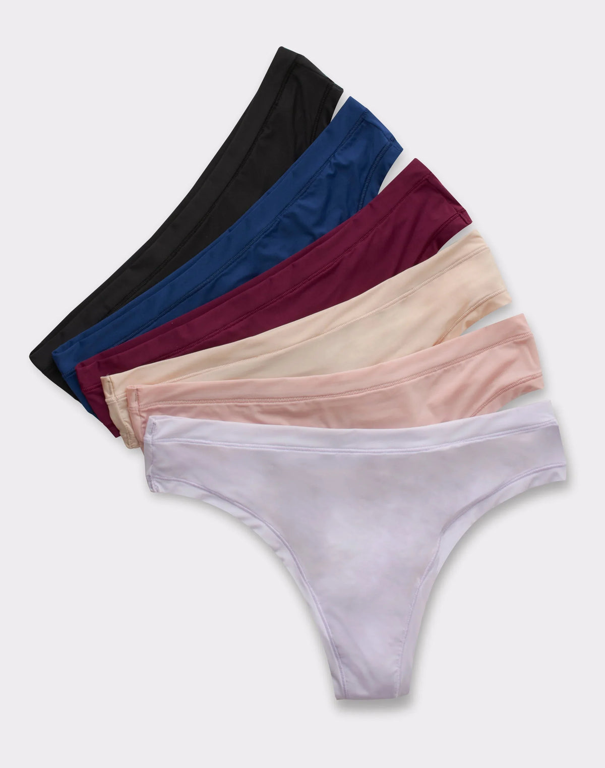 Hanes Women's Super Stretch Microfiber Thong Underwear, Comfort Flex Fit, 6-Pack Main image