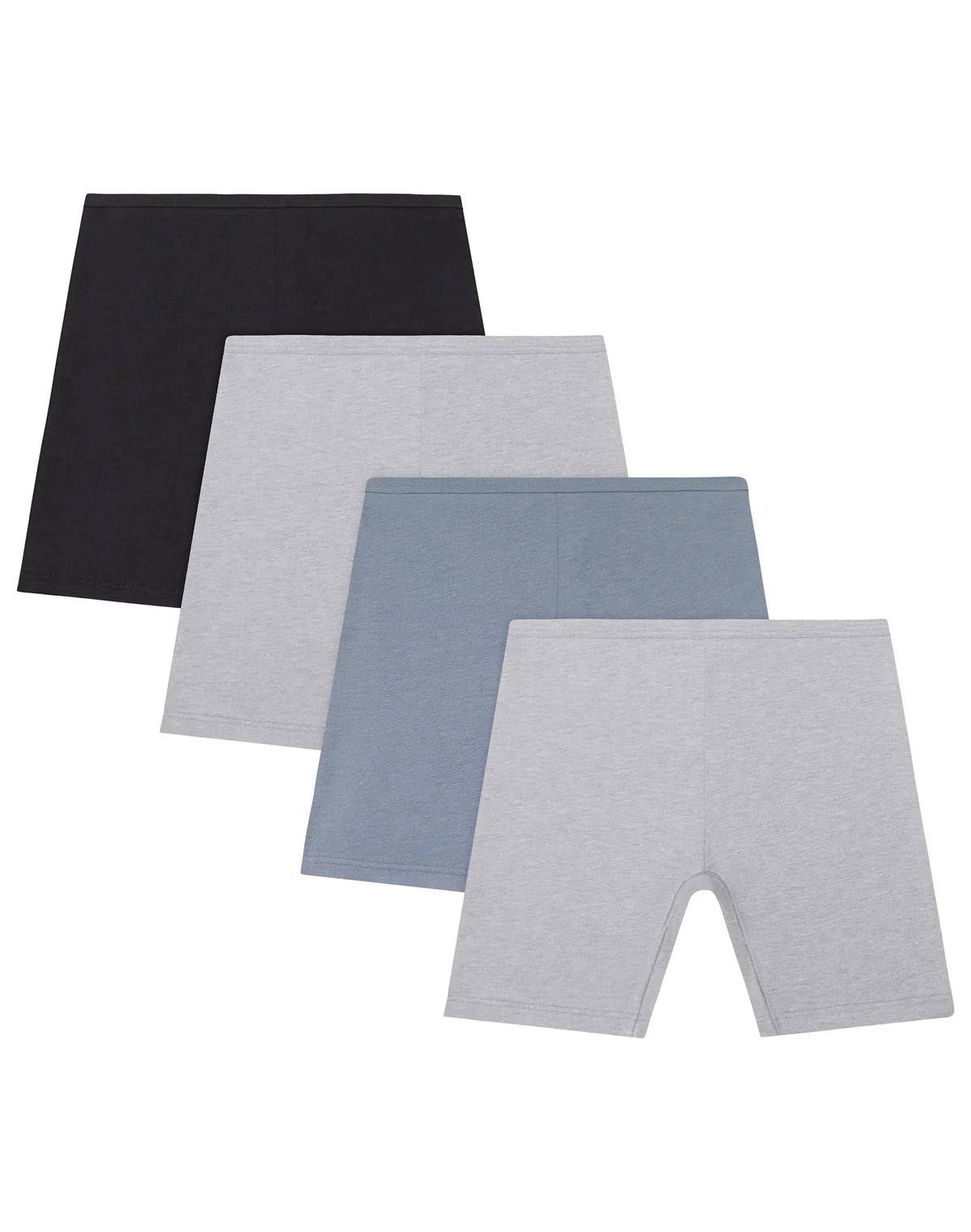 Hanes Girls' Play Shorts, 4-Pack, Cotton Stretch, Assorted Solids Multipacks Main image